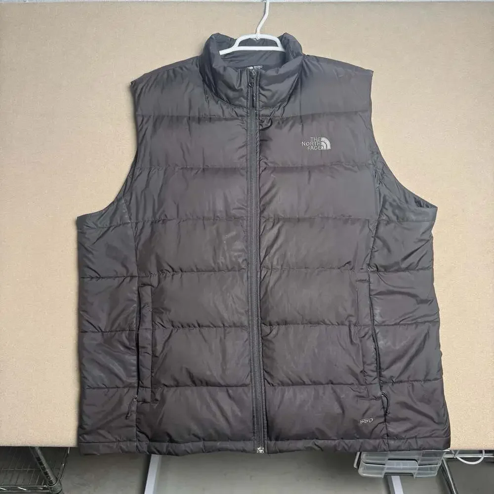 The North Face 550 Down Puffer Vest Black Men's Size XXL